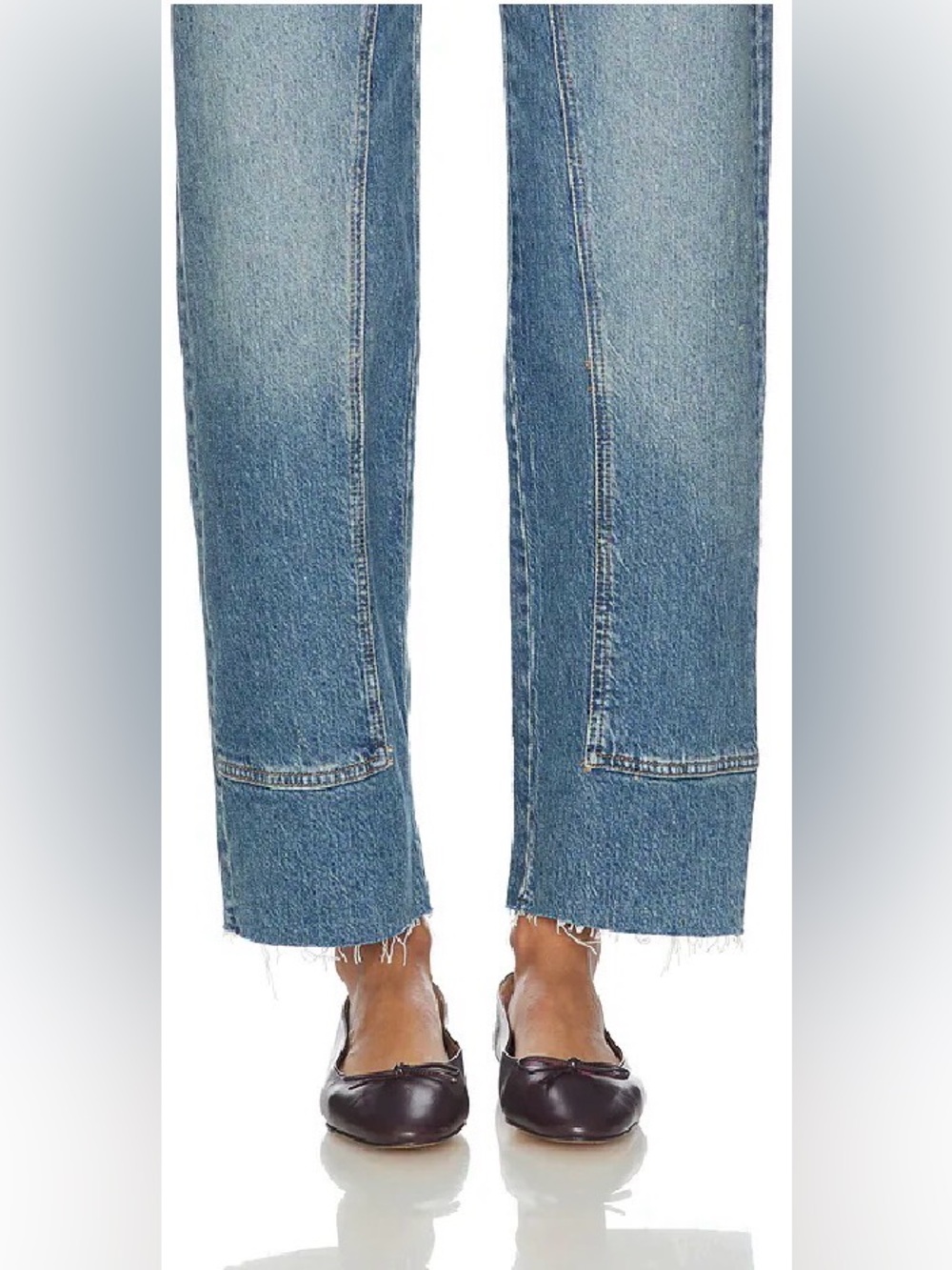 FREE PEOPLE x We The Free Risk Taker Mid-Rise Straight Leg Jeans size 31 - Picture 7 of 12